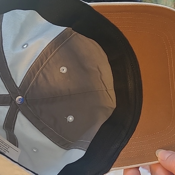 Carhartt Canvas Gray Casual Velcro Baseball Cap Hat - Picture 5 of 7